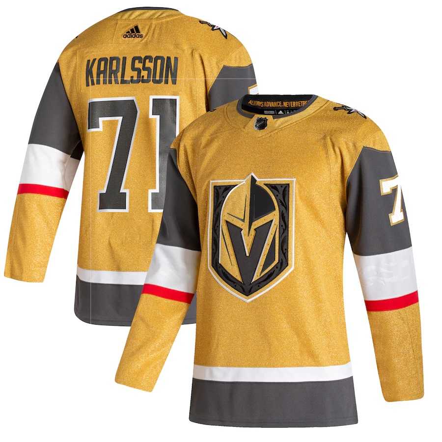 Vegas Golden Knights 71 William Karlsson 2020-21 Alternate Player Adidas Gold Jersey,We sell and wholesale Vegas Golden Knights 71 William Karlsson 2020-21 Alternate Player Adidas Gold Jersey on line form chian!